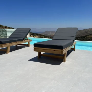 Minimally designed sunbeds