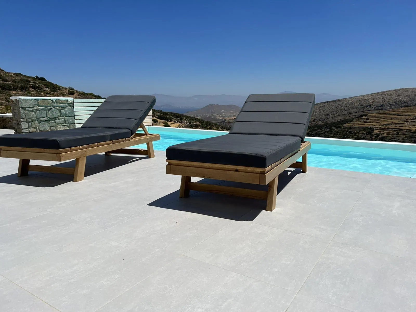 Minimally designed sunbeds